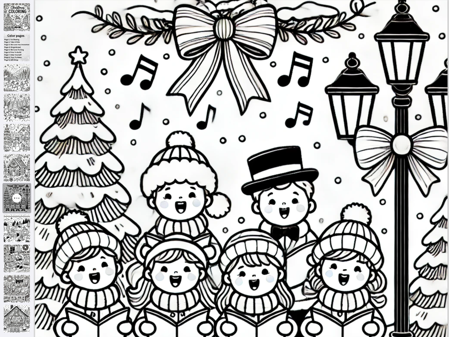 Christmas coloring book