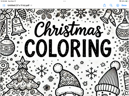 Christmas coloring book