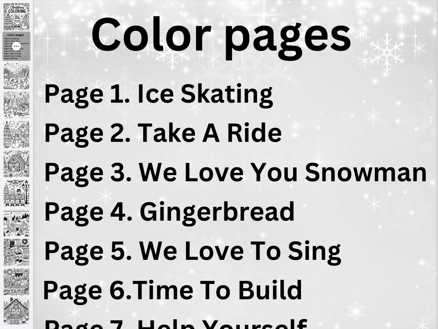 Christmas coloring book